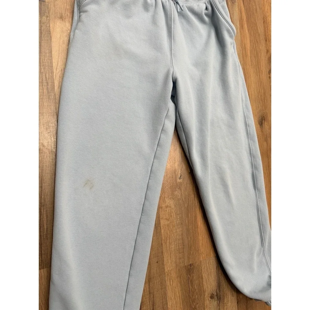 Athleta Girl Retroactive Jogger Pants Youth Large 12 Blue Fleece Lined